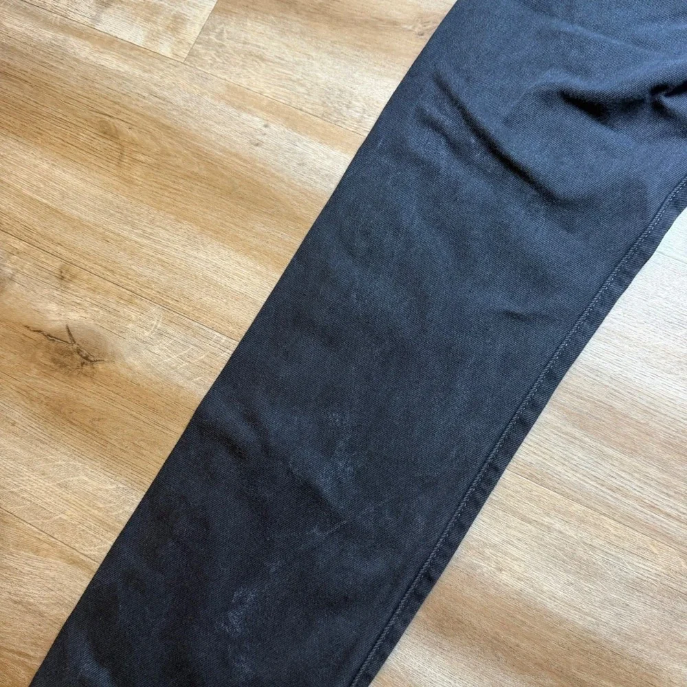 Levi's 501 Original Fit Jeans Mens 30x32 Black Button Fly Straight Leg Denim